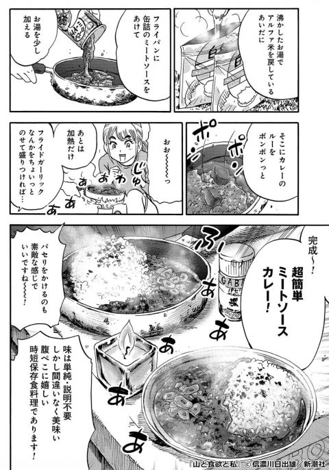 『山と食欲と私』超簡単ミートソースカレー